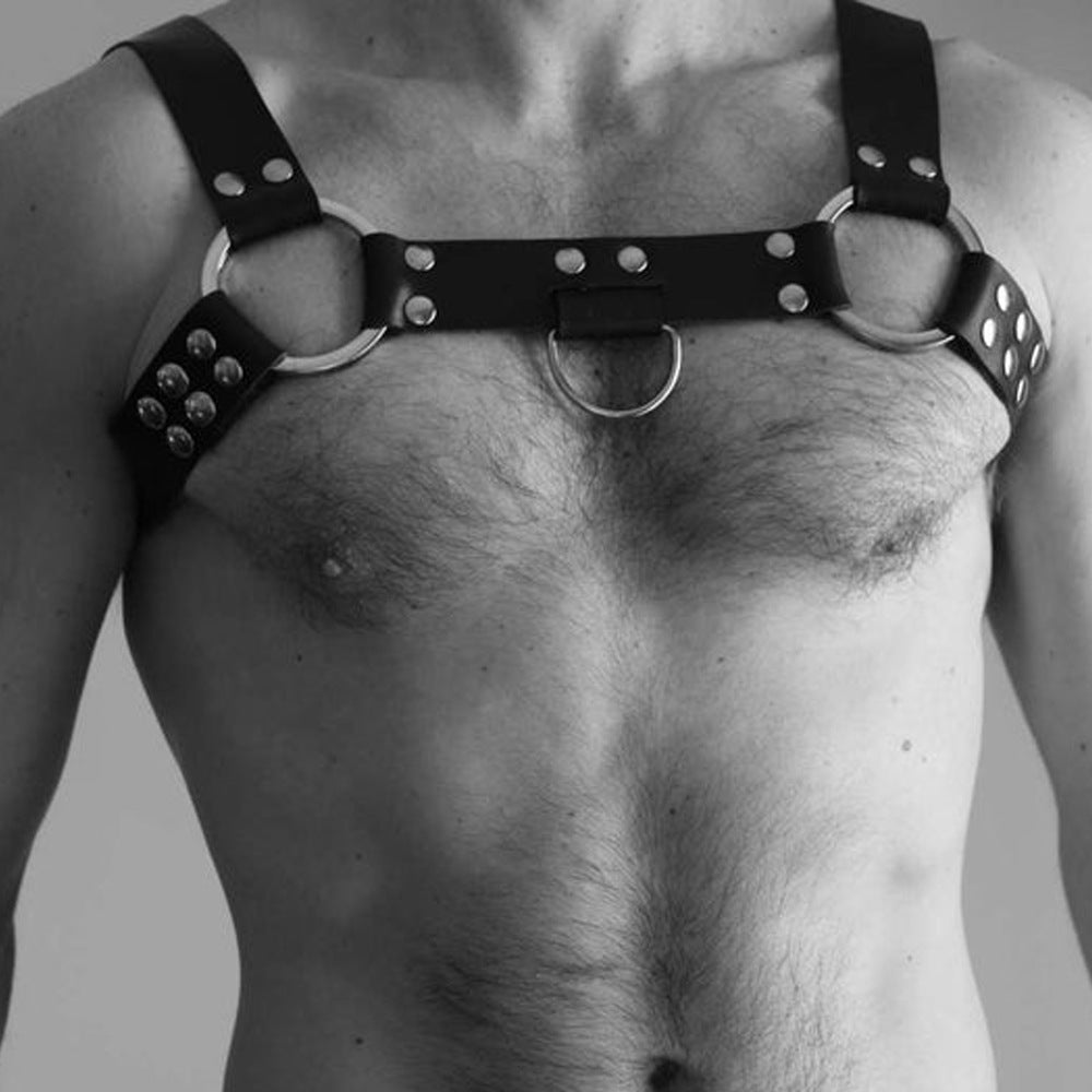 Product image of Black Leather Harness Range by DOMINUS Leather