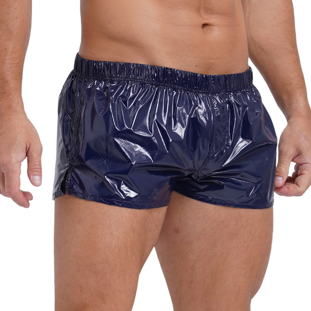 Mens Glossy Shorts