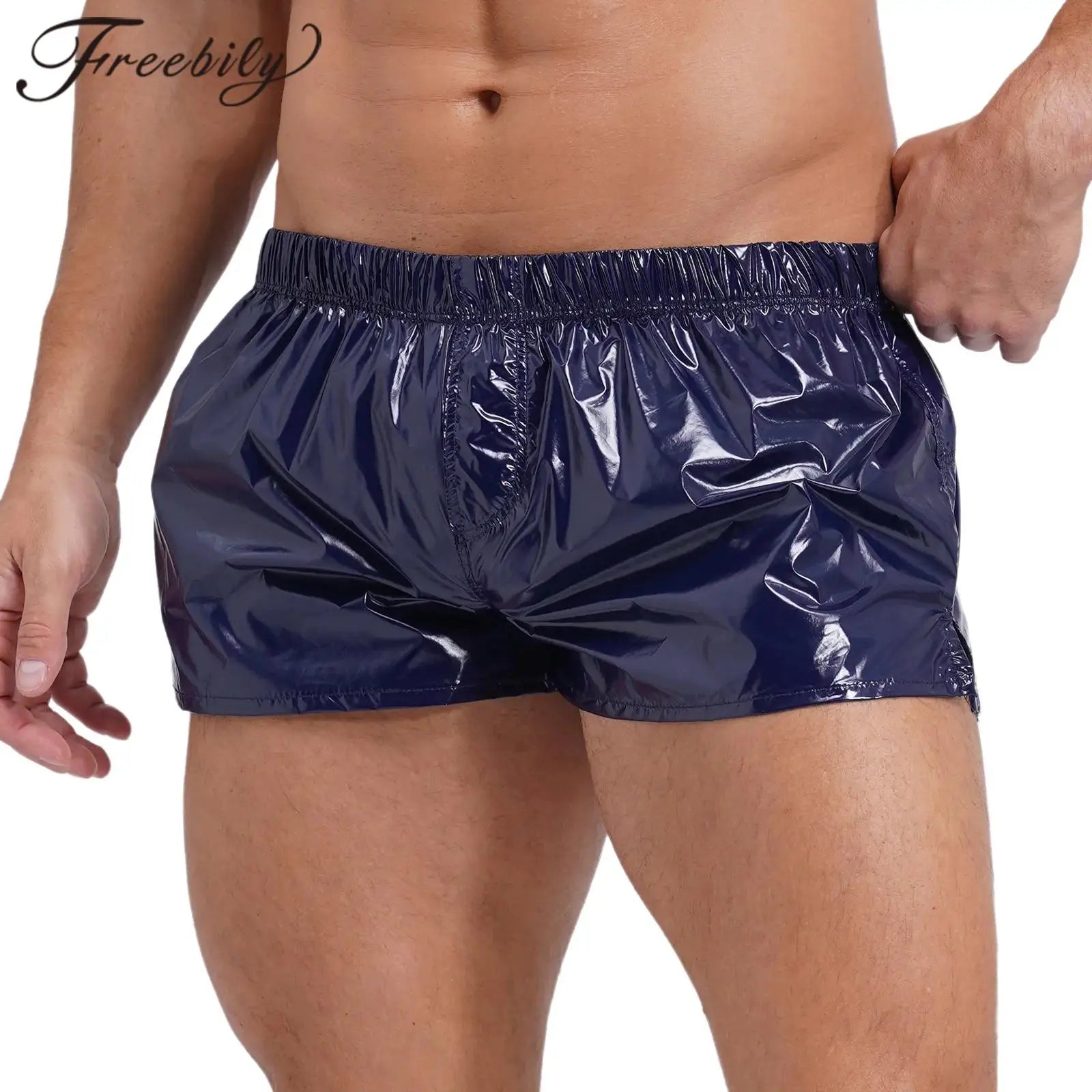Mens Glossy Shorts